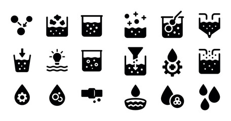 Water Treatment Icons