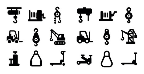 Lifting Equipment Icons