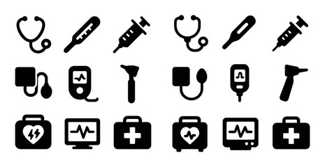 Medical Tools Icon Set