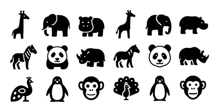 Zoo Animal Icons