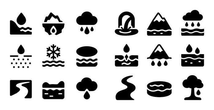 Natural Water Icons