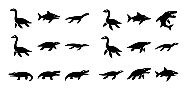 Prehistoric Marine Icons