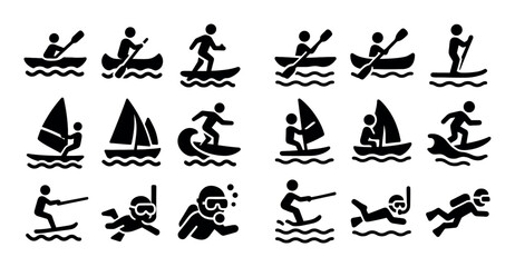 Water Sports Icons