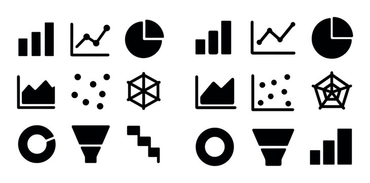 Minimalistic Chart Icons