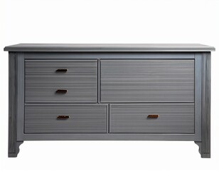 isolated elegant grey wooden sideboard cabinet with drawers
