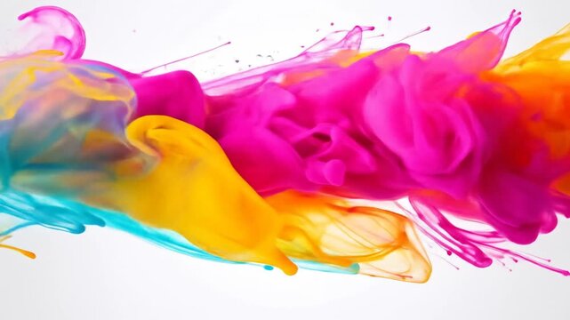 Abstract Colorful Fluid Motion Design