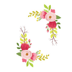 Elegant Burgundy Rose Floral Arrangement with Leaves