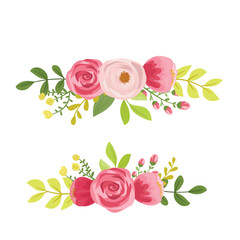 Wild Garden Style Maroon Rose Flower Composition