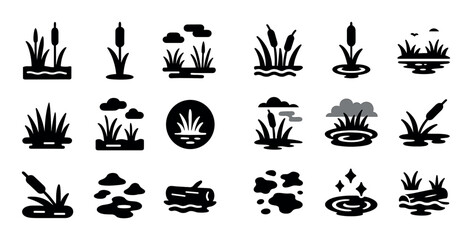 Autumn Wetlands Icon Set