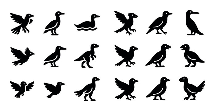 Primitive Bird Icons