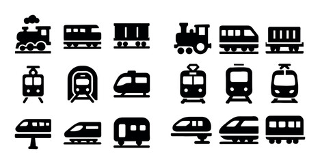 Rail Transport Icons