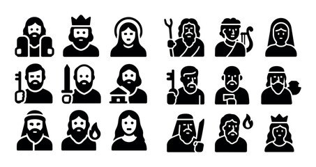 Biblical Icons Grid