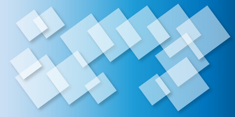 Abstract modern blue background with gradient colors and stylish line and square decorations for business presentation design. Abstract Blue Cube square, light and shade creative Background.