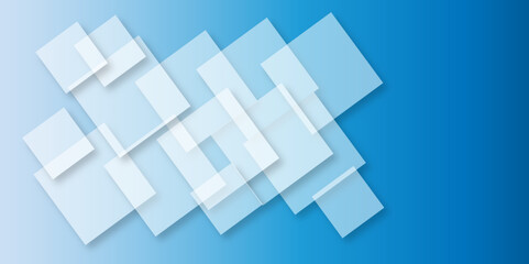 Abstract modern blue background with gradient colors and stylish line and square decorations for business presentation design. Abstract Blue Cube square, light and shade creative Background.