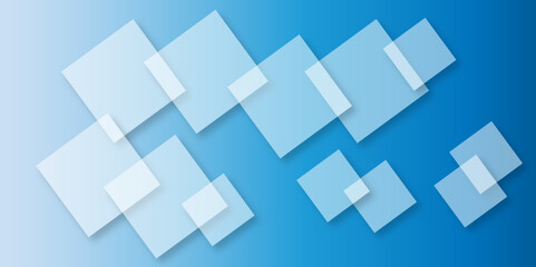 Abstract modern blue background with gradient colors and stylish line and square decorations for business presentation design. Abstract Blue Cube square, light and shade creative Background.