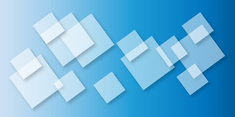 Abstract modern blue background with gradient colors and stylish line and square decorations for business presentation design. Abstract Blue Cube square, light and shade creative Background.