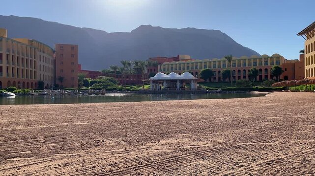 Timelapse Taba is a town in the South Sinai of Egypt, near the northern tip of the Gulf of Aqaba.