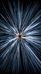 Obraz premium 無限の速度：ブルースピードライン背景、エネルギーの放射：テクノロジーと光の融合