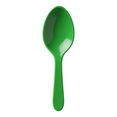 Green Plastic Spoon