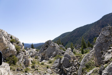 rocks in the mountains