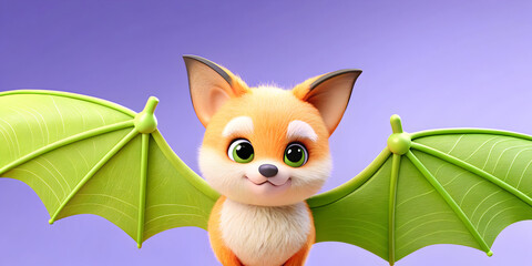 Indian flying fox hanging from tree upside down