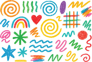 Obraz premium A vibrant vector illustration set of colourful candy and candy canes, featuring a playful design element perfect for summer art