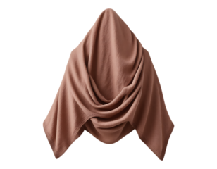 Fabric draped over a shape, creating a mysterious, draped effect.