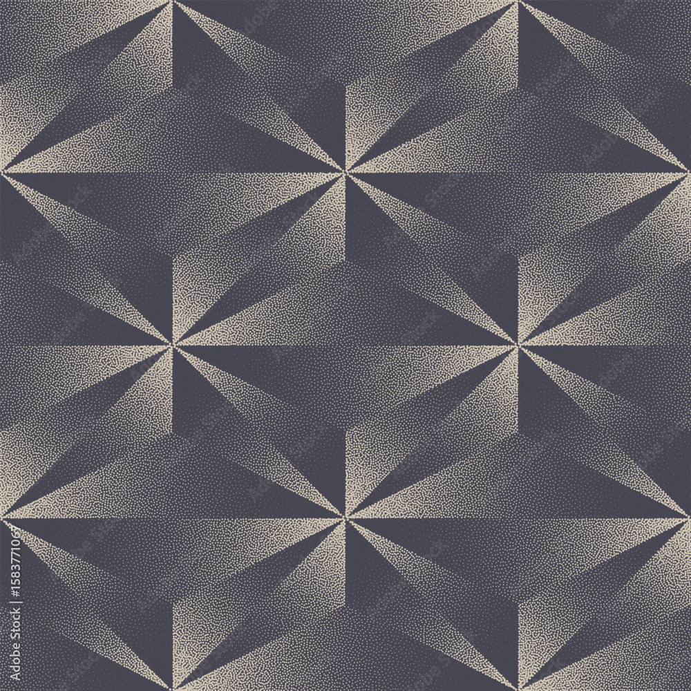Poster faceted structure geometric seamless pattern dotted texture luxurious abstract vector background. ha