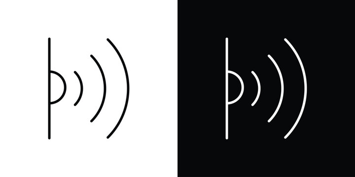 Infrared icon in outline style. Vector.