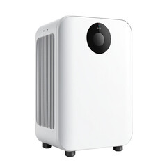 Isolated object for designers, transparent PNG; indoor air quality, efficient air purifier, allergen removal, pollutant filtration, robust respiratory health, crucial clean breathing.