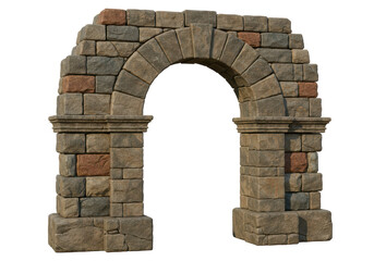 Isolated Stone Archway Structure, Ancient Ruins