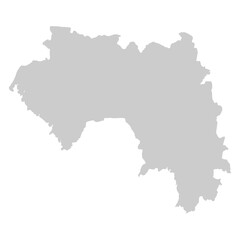 map of Guinea shadow