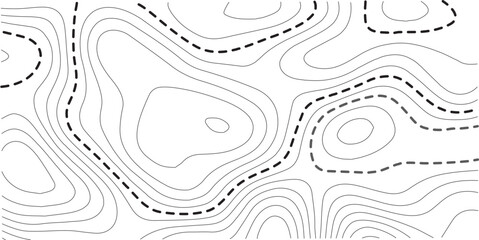 Topographic map background geographic line map with elevation assignments. Modern design with White background with topographic wavy pattern design.paper texture Imitation of a geographical map shades