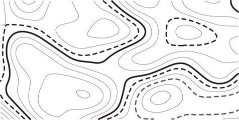 Topographic map background geographic line map with elevation assignments. Modern design with White background with topographic wavy pattern design.paper texture Imitation of a geographical map shades