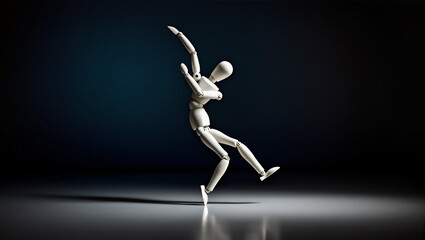 Obraz premium ballet dancer silhouette