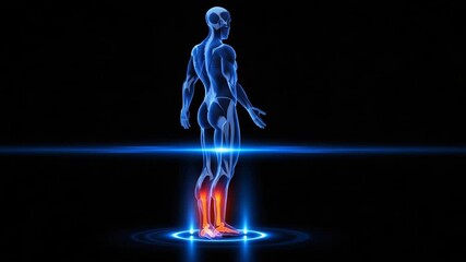 A digital rendering of the human body anatomy and skeleton - Powered by Adobe