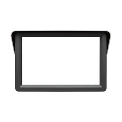 Blank black license plate holder mockup