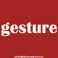 Elegant unique natural curvy alphabet display font vector. Creative decorative typography style