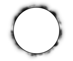 Blank Black Image for Overlay and Design Purposes on Transparent Background