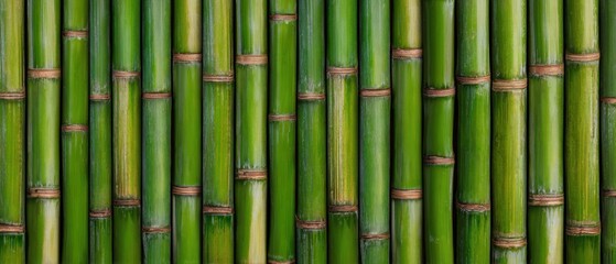 Fototapeta premium The beautiful texture of bamboo creating a serene natural backdrop.