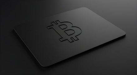 Crypto card wallet with chip, embossed