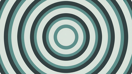 Concentric circles pattern in teal and gray with a retro vibe