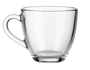 empty glass isolated on white