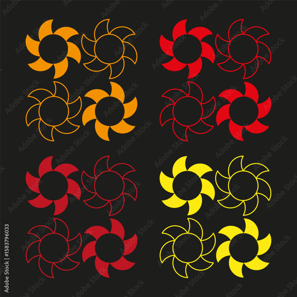 Poster gear wheel pattern. industrial machine element. mechanical cog design. vector engineering symbol.