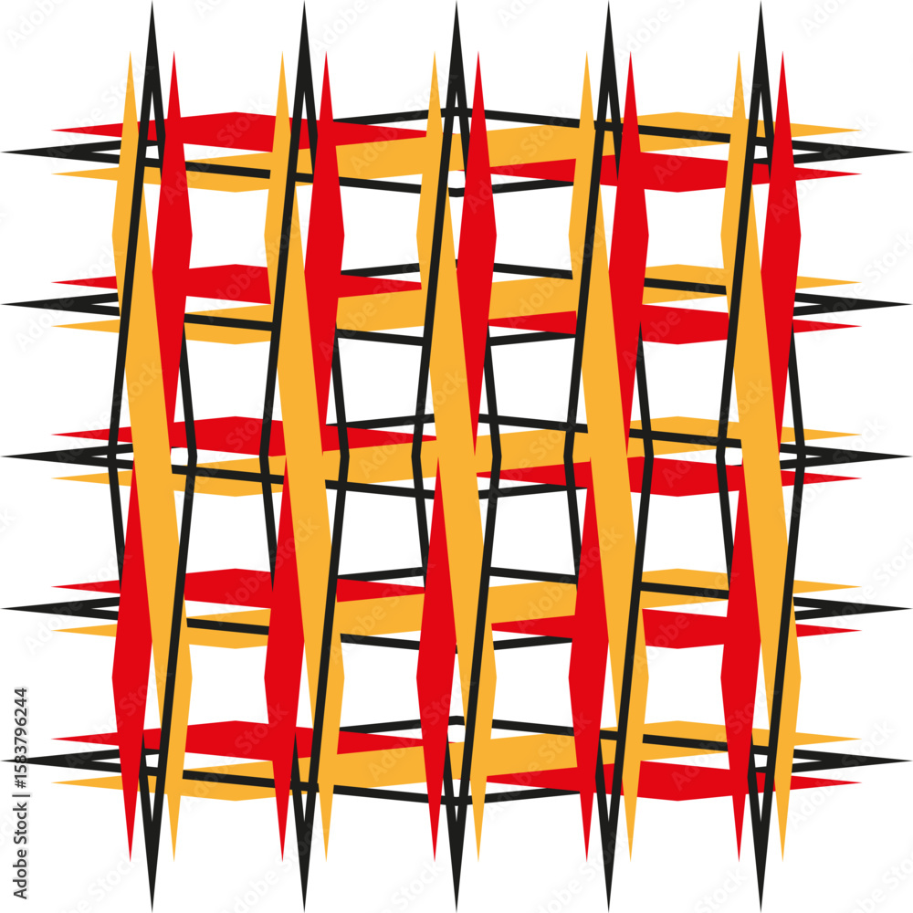 Aufkleber abstract stripe pattern. chaotic line shapes. colorful vector background. modern grunge texture.