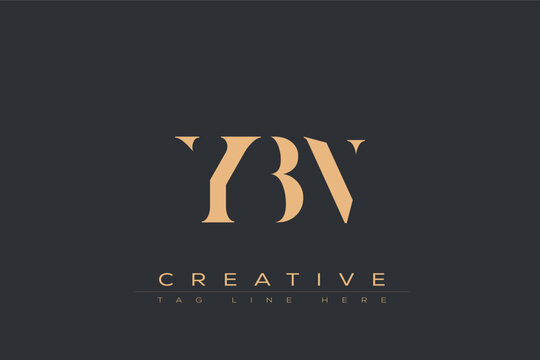 YBN abstract letter logo design. This logo is designed by three abstract letters.