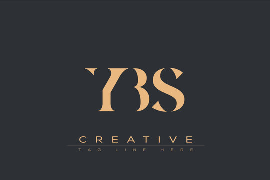 YBS abstract letter logo design. This logo is designed by three abstract letters.