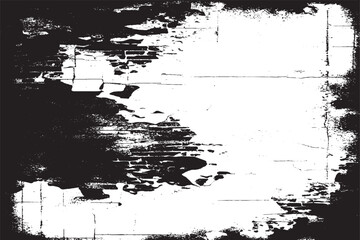 Grunge Brick Wall Texture with Distressed Frame

