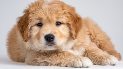 Adorable golden retriever puppy