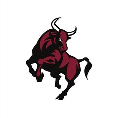 Powerful bull illustration